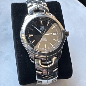 Tag Heuer Silver Black Analog Watch
